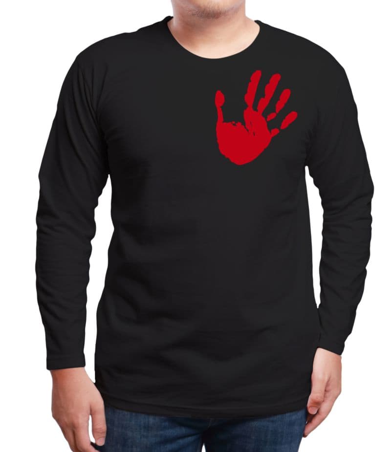 BoStrong "Red Handed" long sleeve t-shirt front